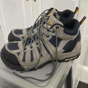Carhartt Composite Toe Lightweight Grey Waterproof Slip Resistant Boots Sz: 10.5